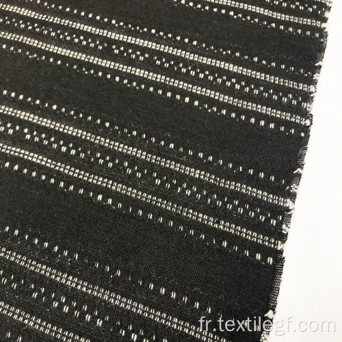 Tissu à tricoter avec ligne noire et blanche